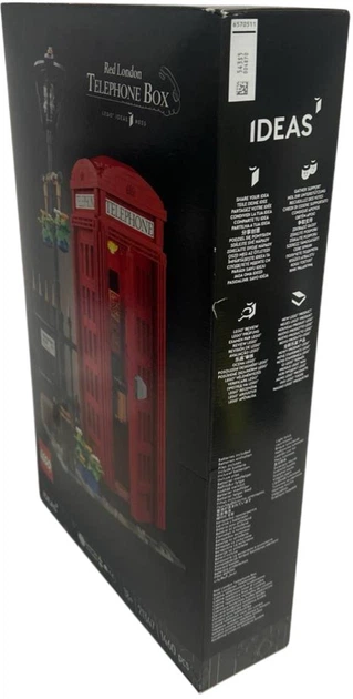 Zestaw klocków LEGO Ideas Czerwona londyńska budka telefoniczna 1460 elementów (21347) (955555915128183) - Outlet - obraz 5