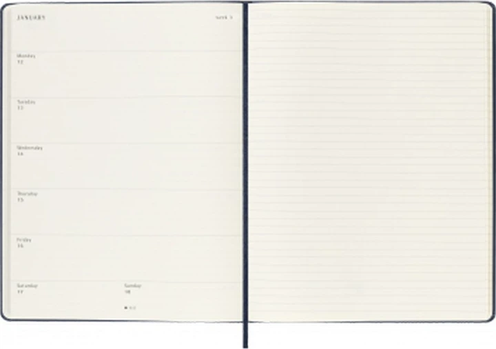 Щоденник 2026 Moleskine 200 сторінок Сапфірова блакить (8056999275242) - зображення 3