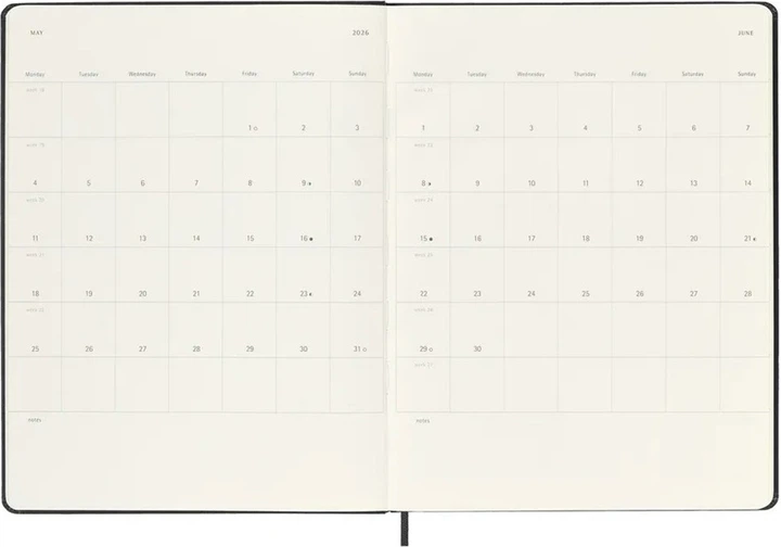 Щоденник 2026 Moleskine 200 сторінок Чорний (8056999275266) - зображення 3