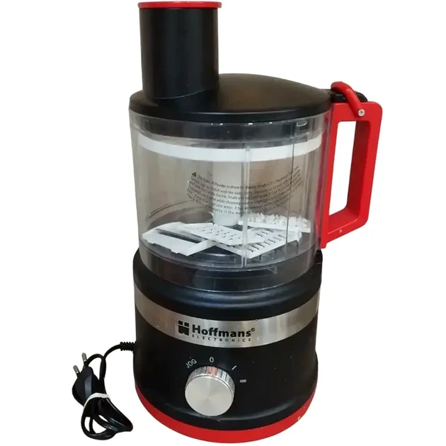 Кухонный измельчитель 2.5L 1000W электрический для овощей Hoffmans HM-2076 черный - изображение 7