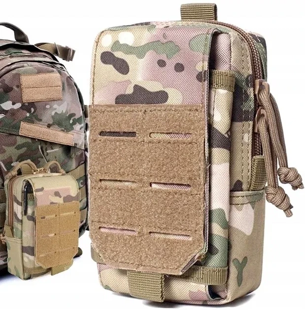 Тактическая сумка на пояс T125 MULTICAM + Карабин - изображение 5