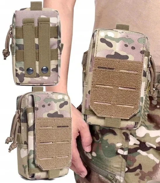 Тактическая сумка на пояс T125 MULTICAM + Карабин - изображение 6