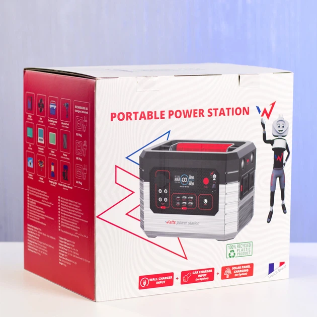 Зарядна станція Wonder WX1200 1200 Вт / 600 Вт / 537Вт*год / LiFePO4 / Чиста синусоїда / Французький виробник k1 - Уцінка - зображення 8