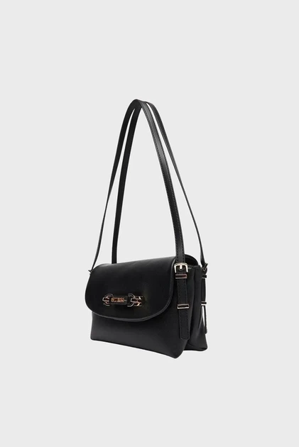 Жіноча чорна сумка LEFIA FLAP Guess OS HWBG9644190 - изображение 3