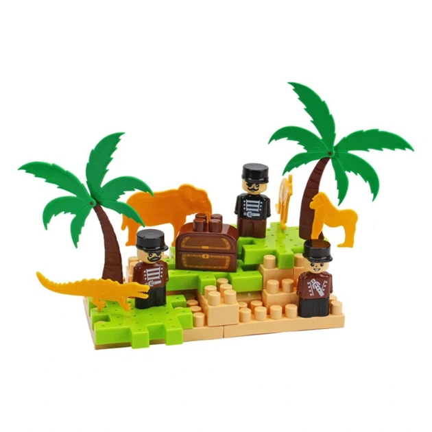 Дитячий розвиваючий конструктор "Pirate island" 2642TXK 170 деталей - зображення 7