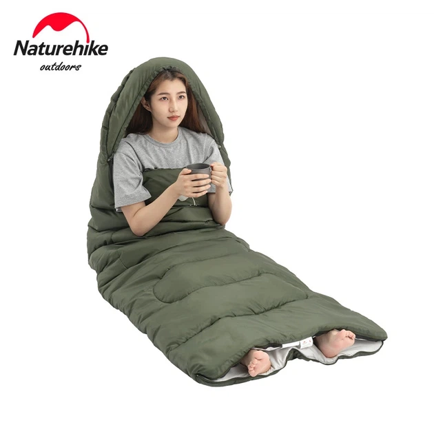 Спальний мішок Naturehike Y150L NH21MSD08, лівий, темно-зелений - зображення 2