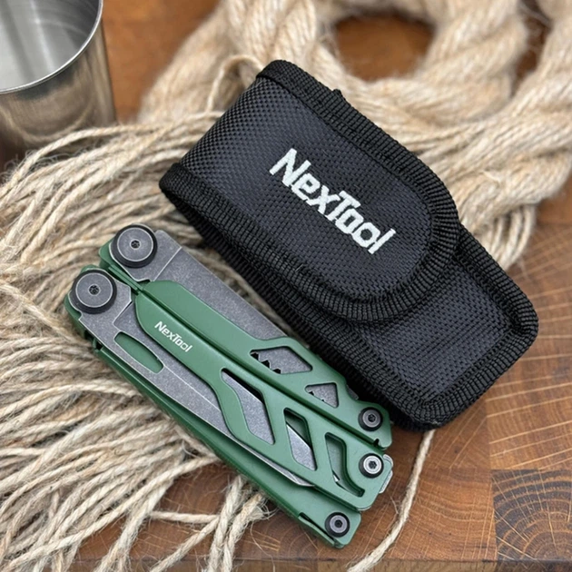 Мультитул NexTool Flagship Pro, зелений - Фото 10 Мультитул NexTool Flagship Pro, зелений - изображение 10