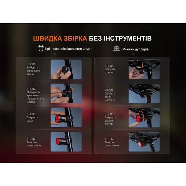 Велофара задня Fenix BC06R - Фото 12 Велофара задня Fenix BC06R - изображение 12