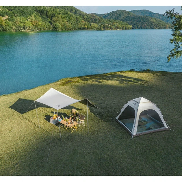 Намет тримісний автоматичний Naturehike Ango CNK2550WS010, S, коричневий - зображення 6