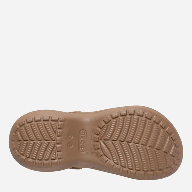 Chodaki damskie na wysokiej platformie Crocs Classic Bae Clog 206302-2JJ 36-37 (M4/W6) Jasnobrązowe - obraz 7