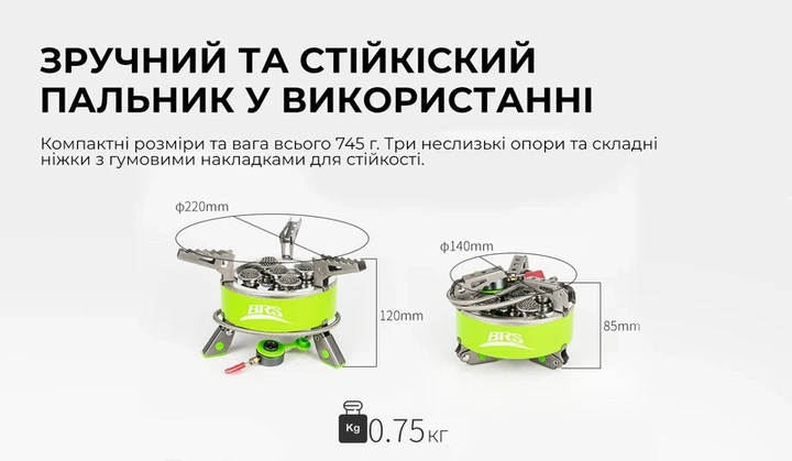 Газовий пальник BRS-75 - изображение 10