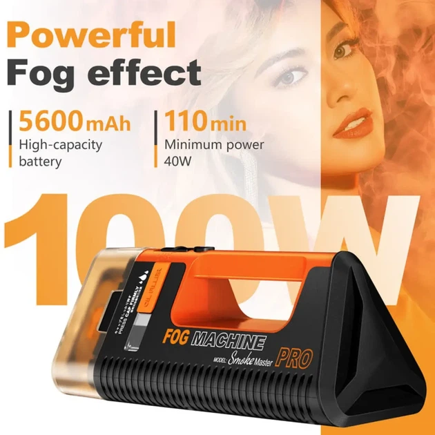 Портативний акумуляторний генератор диму LENSGO Smoke Master PRO 3 режима потужності 40/70/100 Вт - зображення 4