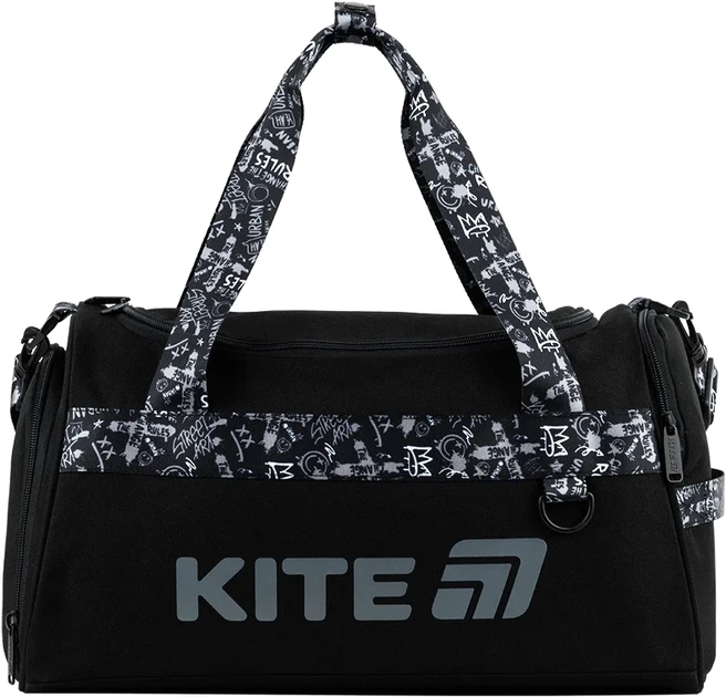 Сумка спортивна Kite Education No Rules 20х41х24 см Чорна (K26-2505-2) - зображення 3