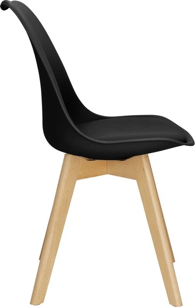 Krzesło do kuchni i salonu Springos Verde DC0015 Czarne (5907719469973) - obraz 5