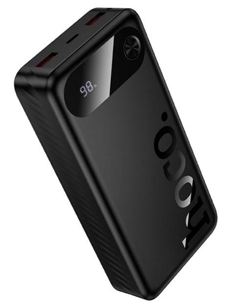 Павербанк Power bank Hoco J154A 20000mAh 22.5W + PD 20W з дисплеєм black - Фото 1 Павербанк Power bank Hoco J154A 20000mAh 22.5W + PD 20W з дисплеєм black - зображення 1