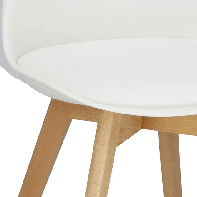 Krzesło do kuchni i salonu Springos Verde DC0016 Białe (5907719469980) - obraz 7