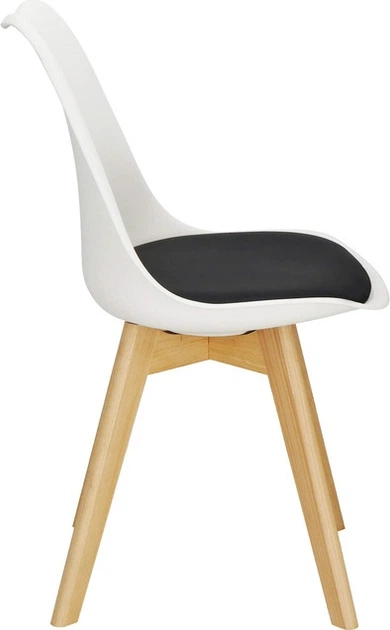 Krzesło do kuchni i salonu Springos Verde DC0018 Biało-czarne (5907719470009) - obraz 3