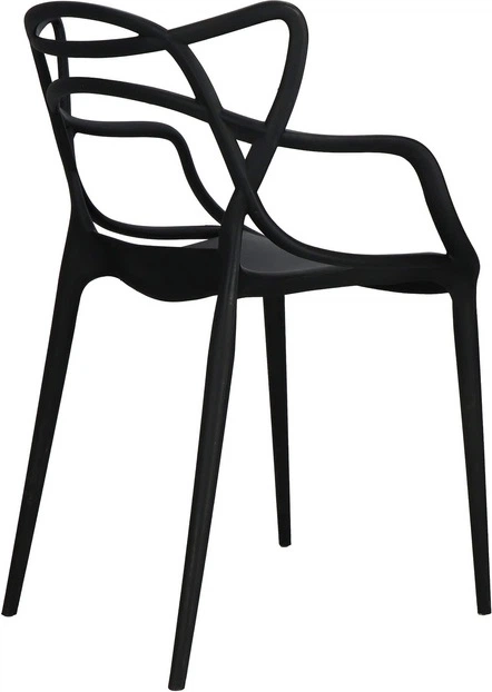 Krzesło do kuchni i salonu Springos Matrix DC0024 Czarne (5907719470061) - obraz 2