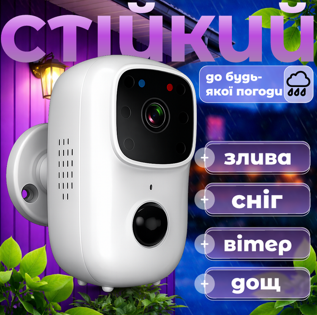 Відеодомофон WiFi B90 Smart Doorbell з функцією відеозапису, 2 Мп, кут огляду 170°, двосторонній аудіозв'язок, IP54 - изображение 4