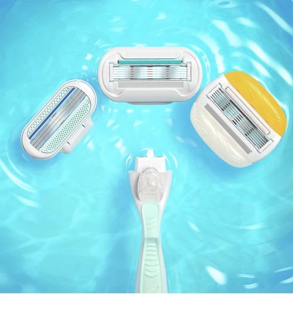 Змінні картриджі для гоління (леза касети) жіночі Gillette Venus Deluxe Extra Pro Smooth Sensitive касети 10 шт - зображення 4