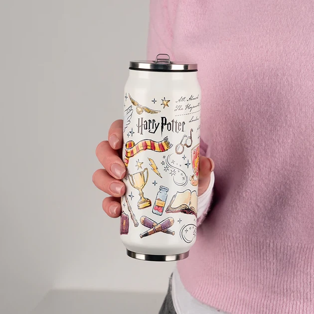 Термочашка с трубочкой Kite Harry Potter 500 мл Бежевая (HP25-1264) - Фото 4 Термочашка с трубочкой Kite Harry Potter 500 мл Бежевая (HP25-1264) - изображение 4