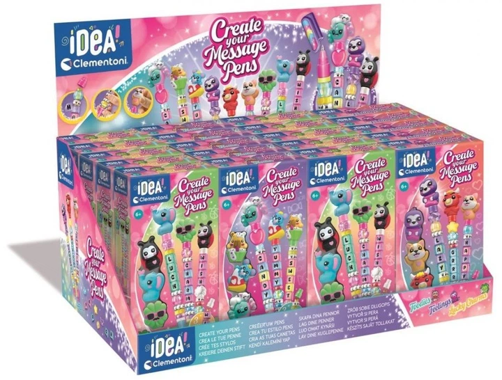 Zestaw kreatywny Clementoni Mini fabryka długopisów z wiadomością (18401) (8005125184019) - obraz 1