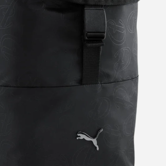 Рюкзак женский спортивный 12,5 л вмещает формат А4 Puma Pop 09171807 Black-Script AOP (4069161281754) - Фото 4 Рюкзак женский спортивный 12,5 л вмещает формат А4 Puma Pop 09171807 Black-Script AOP (4069161281754) - изображение 4