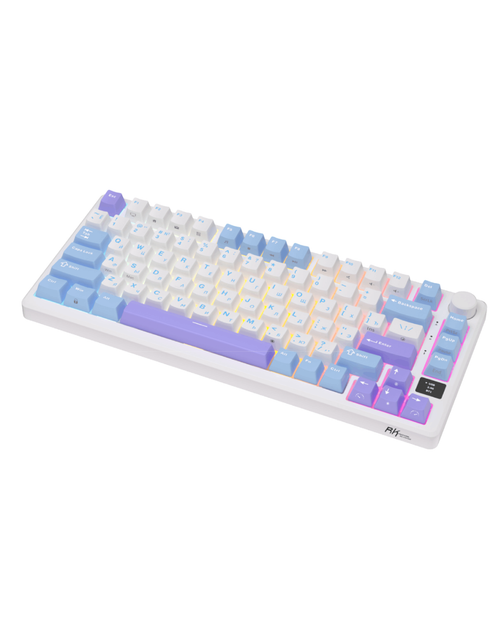 Клавиатура Royal Kludge M75 Wireless UA\RU\ENG Cherry Profile (Brown Switch) Taro Milk (RK-M75UARUENG-CHP-BS-TM) - изображение 9