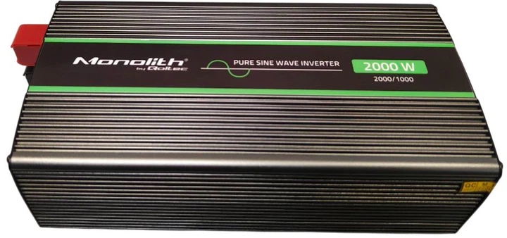 Przetwornica samochodowa Qoltec Monolith 1000W/2000W 12V na 230V czysty sinus (51934) (5901878519340) (955555906279037) - Outlet - obraz 4