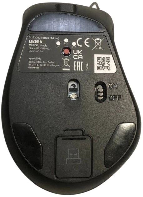 Mysz Speedlink Libera Rechargeable Wireless Black (SL-630021-RRBK) (955555911179743) - Outlet - obraz 2
