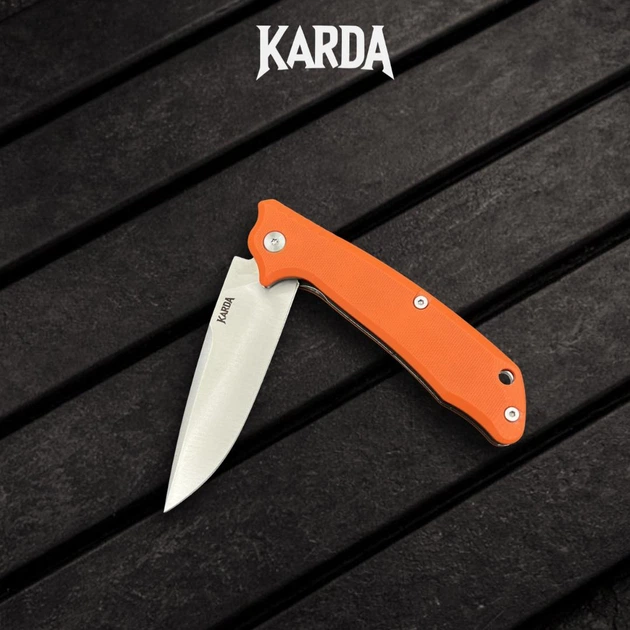 Ніж Складний Karda J011 Orange - Фото 3 Ніж Складний Karda J011 Orange - изображение 3