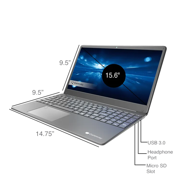 Ультрабук Gateway GWTN156-7BL Ultra Slim / 15.6" (1920x1080) IPS / Intel Core i3-1115G4 (2 (4) ядра по 4.1 GHz) / 4 GB DDR4 / 128 GB SSD / Intel UHD Graphics / WebCam / Card Reader - Фото 8 Ультрабук Gateway GWTN156-7BL Ultra Slim / 15.6" (1920x1080) IPS / Intel Core i3-1115G4 (2 (4) ядра по 4.1 GHz) / 4 GB DDR4 / 128 GB SSD / Intel UHD Graphics / WebCam / Card Reader - изображение 8