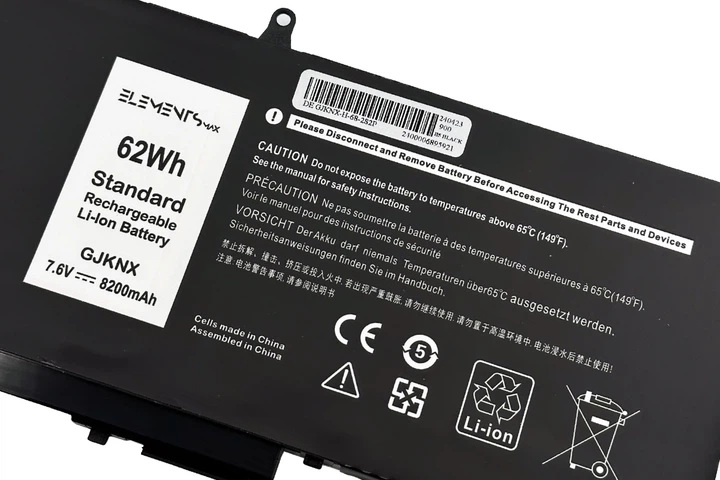 Батарея Elements MAX для Dell Latitude E5280 E5290 E5480 E5490 E5580 E5590 Precision M3520 M3530 7.6V 8200mAh (GJKNX-2S2P-8200) - изображение 2