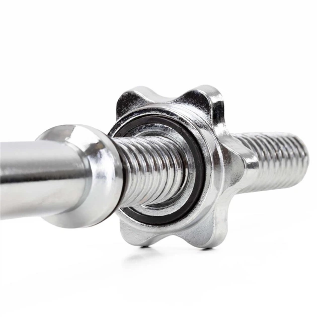 Гриф Actiget Cильно вигнутий Різьбовий Сталевий 120 см Штанга та затискачі 25 мм ACT0007 (5908455308106) - зображення 8