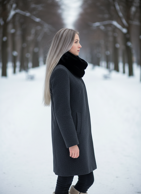 Шарф H&M one size Чорний (HM-05280696-Black) - Фото 2 Шарф H&M one size Чорний (HM-05280696-Black) - зображення 2