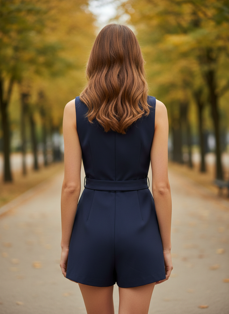 Комбинезон H&M 42 Синий (HM-5162315-Dblue) - Фото 3 Комбинезон H&M 42 Синий (HM-5162315-Dblue) - изображение 3