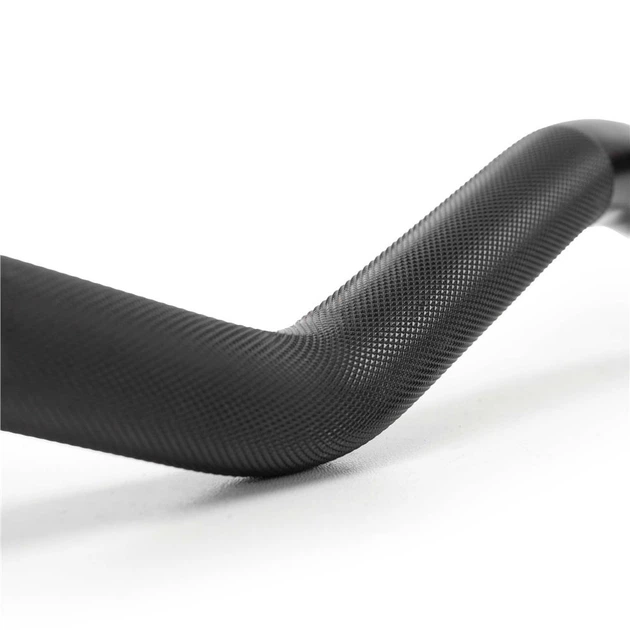 Гриф Actiget Вигнутий Олімпійський Різьбовий 120 см Чорний Сталевий Штанга та затискачі 25 мм ACT0009 (5908455308120) - зображення 6