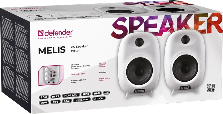 Акустическая система Defender Melis 60W Bluetooth White (4745091892306) - изображение 11