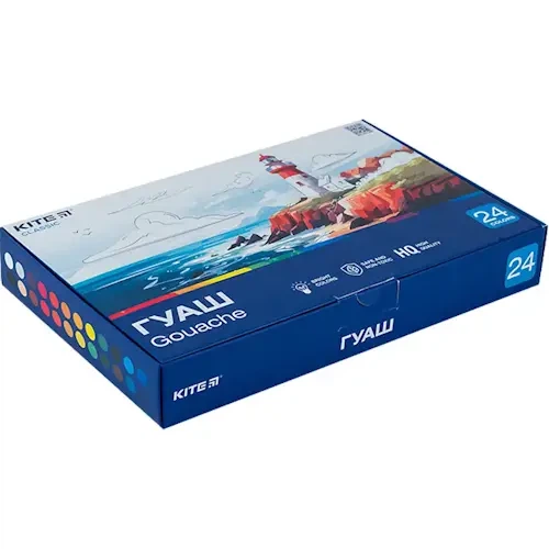 Гуаш Kite Classic 24 кольорів 20 мл (K-097) - зображення 2