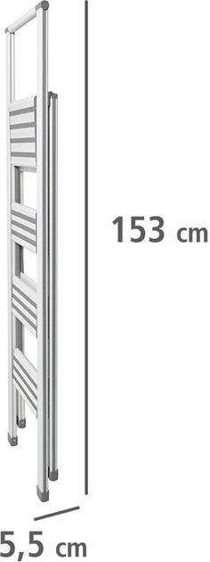 Драбина Wenko алюмінієва 4-ступенева Біла (4008838217368) - зображення 4