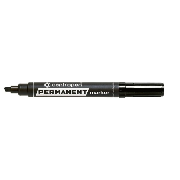 Маркер перманентний Centropen Permanent чорний 1-4.6 мм клиноподібний (8576/01) - Фото 1 Маркер перманентний Centropen Permanent чорний 1-4.6 мм клиноподібний (8576/01) - изображение 1