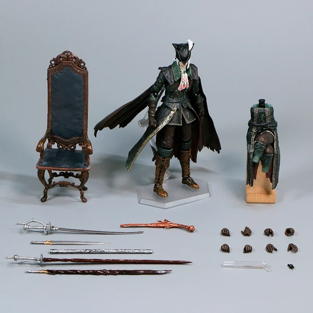 Коллекционная Фигурка подвижная Леди Мария со стулом из игры Бладборн Фигма / Bloodborne Figma 536 DX, 16 см - изображение 2