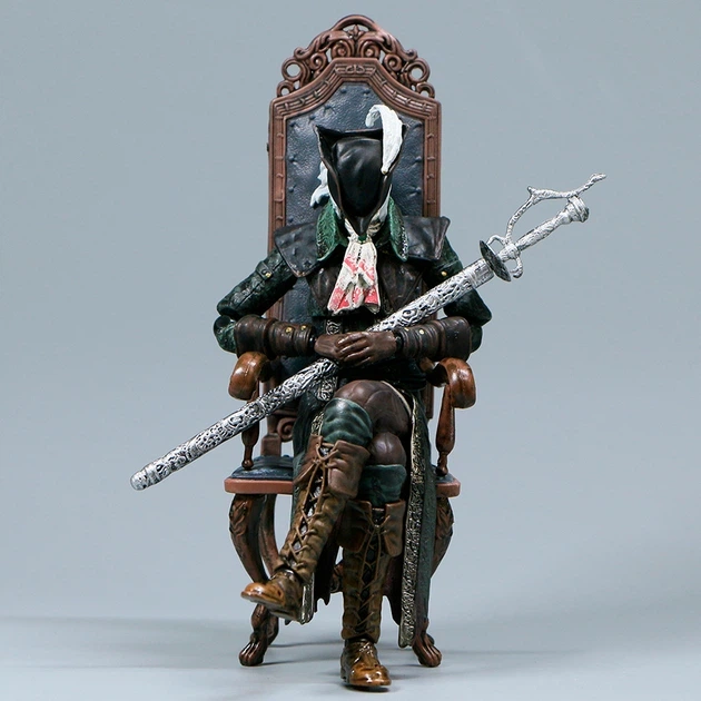 Коллекционная Фигурка подвижная Леди Мария со стулом из игры Бладборн Фигма / Bloodborne Figma 536 DX, 16 см - изображение 9