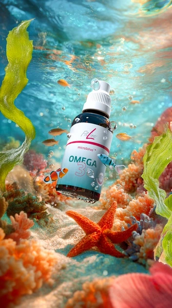 Комплекс Omega 3 Microsolve+ Фітлайн, водорозчинна для покращення