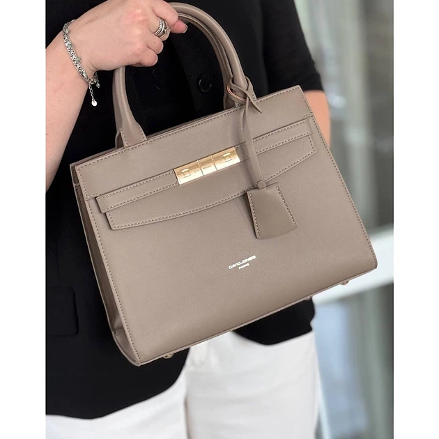 Сумка женская кросс боди из кожзаменителя David Jones 28527 тауп - Фото 1 Сумка женская кросс боди из кожзаменителя David Jones 28527 тауп - изображение 1