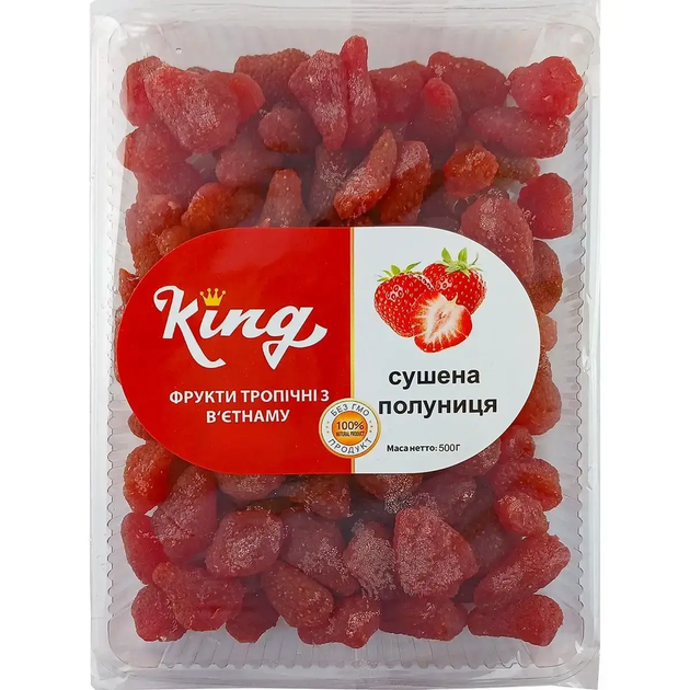 Полуниця сушена King 500 г - Фото 1 Полуниця сушена King 500 г - изображение 1