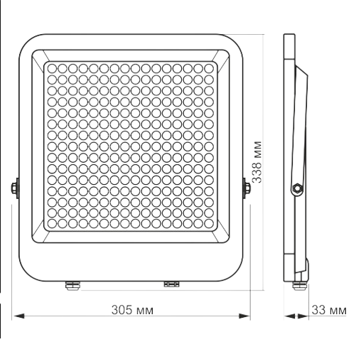 LED Прожектор 200W 5000К 220V VL-F2-2005G Videx - зображення 4