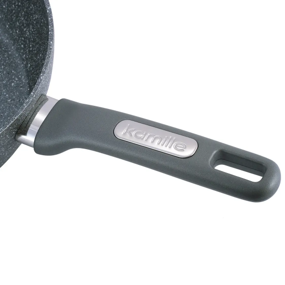 Сковорідка-сотейник d24*7,5см литий алюміній а/п Granite 4292GR KAMILLE - Фото 5 Сковорідка-сотейник d24*7,5см литий алюміній а/п Granite 4292GR KAMILLE - изображение 5
