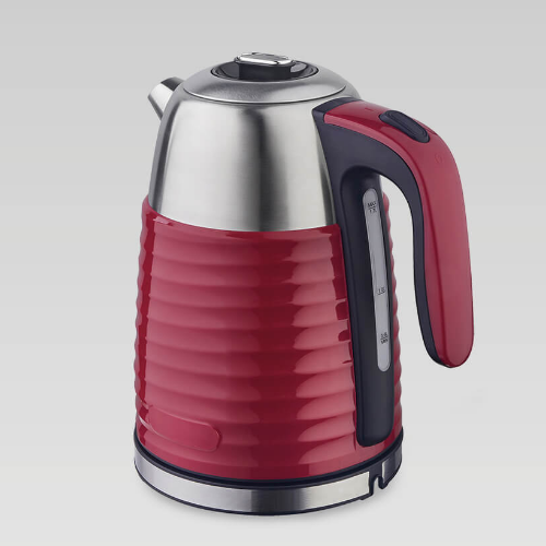 Електрочайник 1,7л 1850-2200W нержавіюча сталь (диск) червоний MR-051-RED Maestro - изображение 2