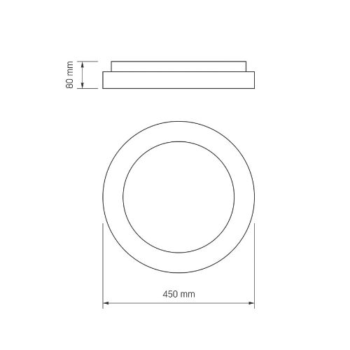 LED Світильник 72W чорний VLE-ERC-RGB-72B Videx - изображение 2